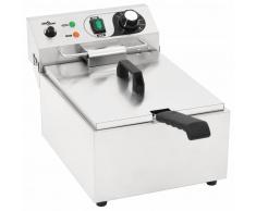 vidaXL Freidora eléctrica de acero inoxidable 10 L 3000 W