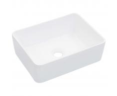 vidaXL Lavabo 40x30x13 cm cerámica blanco