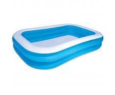 Bestway Piscina inflable 54006 azúl y blanca 262 x 175 x 51 cm