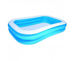 Bestway Piscina inflable 54006 azúl y blanca 262 x 175 51 cm