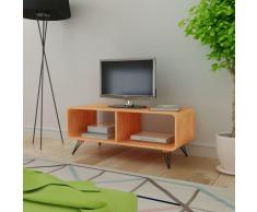 vidaXL Mueble para televisión/mesa de madera marrón 90x39x38,5 cm