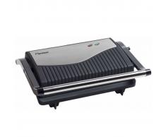 Bestron Plancha grill 750 W plateado y negro acero inoxidable APG150