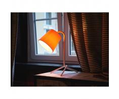 Beliani Lámpara de mesa, Iluminación de noche, Acero, Blanco, MOOKI