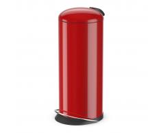 Hailo Cubo de basura pedal TopDesign tamaño L 24 L rojo 0523-919