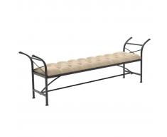 vidaXL Banco tapizado en tela 185,5x36x72,5 cm