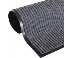 vidaXL Alfombra de entrada PVC gris 180x240 cm
