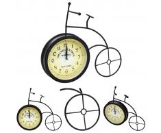 vidaXL Reloj de pared de jardín con forma de bicicleta vintage