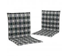 vidaXL Cojines de sillas de jardín 2 uds multicolor 100x50x3 cm