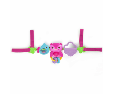 Bright Starts Barra de juguetes musical Busy Birdies rosa K52159