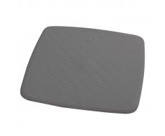 RIDDER Alfombrilla de baño antideslizante Capri gris cemento 54x54 cm