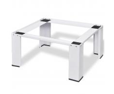 vidaXL Pedestal para la lavadora blanco