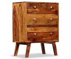 vidaXL Armario auxiliar de madera maciza de sheesham 60x35x76 cm