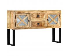 vidaXL Aparador de madera de mango maciza 120x30x74 cm