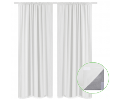 vidaXL 2 cortinas blancas ahorradoras de energía blackout 140x245cm