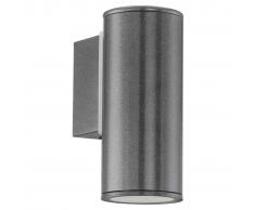 EGLO Lámpara de pared LED exterior Riga antracita 94102