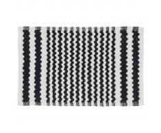 Sealskin Alfombra de baño negra a rayas, 50 x 80 cm, 294445419