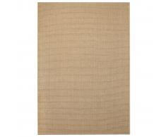 vidaXL Alfombra de exterior/interior 80x150 cm apariencia sisal beige