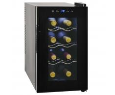 vidaXL Vinoteca 25 L 8 botellas pantalla LCD
