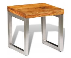 vidaXL Mesa de centro de madera de sheesham maciza