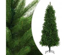 vidaXL Árbol artificial de Navidad con hojas realistas 240 cm verde