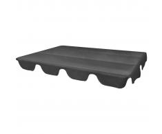 vidaXL Dosel de reemplazo para columpio de jardín 226x186 cm gris