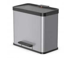 Hailo Cubo con pedal Oko Trio Plus tamaño L 3x9 plateado 0633-220