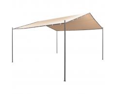 vidaXL Cenador carpa 4x4 m de acero beige