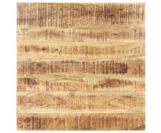vidaXL Superficie de mesa madera maciza de mango 15-16 mm 80x80 cm