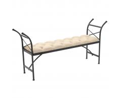 vidaXL Banco tapizado en tela 148,5x35x71,5 cm