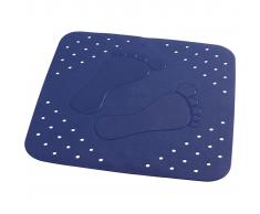 RIDDER Alfombrilla de baño antideslizante Plattfuß 54x54 cm azul 67263