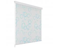 vidaXL Persiana enrollable de ducha 80x240 cm burbujas