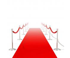 vidaXL Alfombra de pasillo roja 1 x 20 m muy densa 400 g / m²