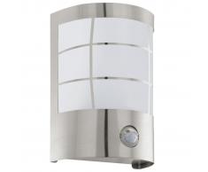 EGLO Aplique blanco de pared con sensor al aire libre, Cerno 75237