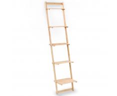 vidaXL Estantería de pared escalera madera de cedro 41,5x30x176 cm