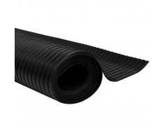 vidaXL Alfombrilla de goma antideslizante 5 x 1 m acanalado ancho