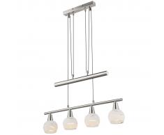 GLOBO Lámpara LED colgante ELLIOTT níquel 54341-4Z
