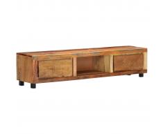 vidaXL Mueble para la TV 150x30x33 cm madera maciza reciclada