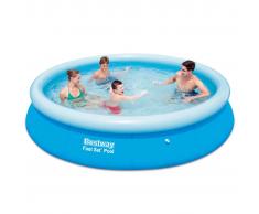 Bestway Piscina inflable redonda 57273 con montaje rápido, 366 x 76 cm