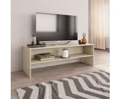 vidaXL Mueble de TV aglomerado color roble Sonoma 120x40x40 cm