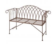 Esschert Design Banco de jardin metal viejo estilo inglés MF009