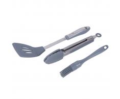 Camp Gear Conjunto utensilios de barbacoa 3 uds silicona 8107931