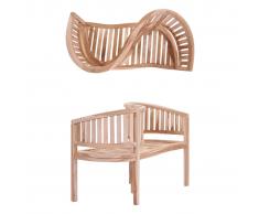 vidaXL Banco de jardín 120 cm madera maciza de teca