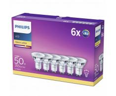 Philips Bombillas de foco LED 6 uds Classic 50 W 929001215233