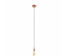 EGLO Lámpara colgante ADRI 1 rosa dorada 96919
