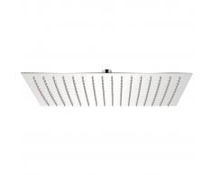vidaXL Cabezal de ducha efecto lluvia acero inoxidable 30x40 cm