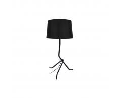 miliboo Lámpara de mesa diseño acero negra