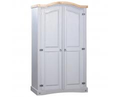 vidaXL Armario de 2 puertas Corona Range pino mexicano gris