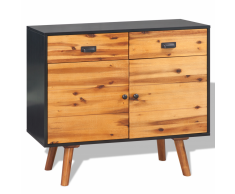 vidaXL Cómoda de madera acacia maciza 90x33,5x83 cm