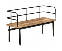vidaXL Banco de madera maciza de mango 120x40x70 cm