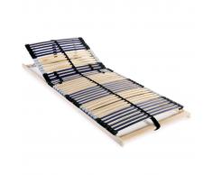 vidaXL Somier de láminas con 42 listones de 7 regiones 90x200 cm FSC